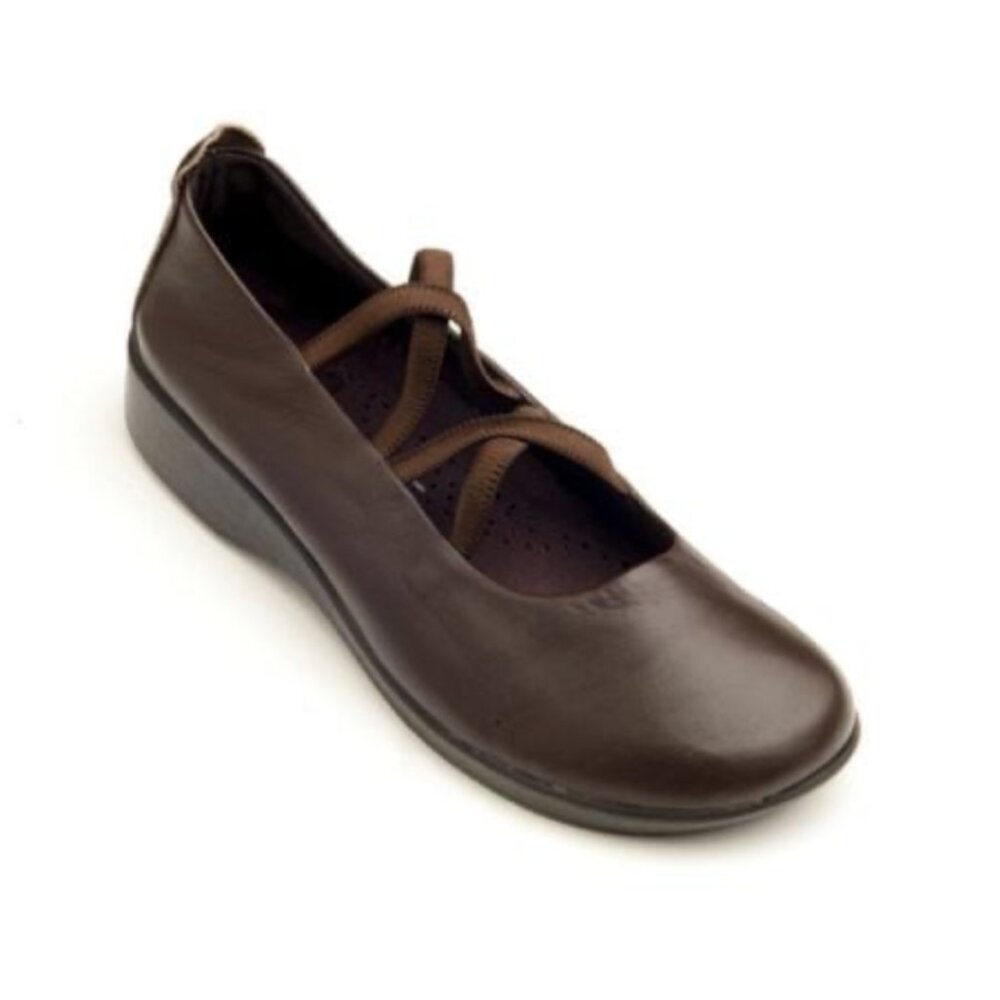 Arcopedico Women's Vegas Chocolate Slip On Mary Janes Brown NIB